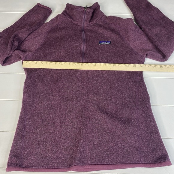 Patagonia Women's Better Sweater 1/4 Zip Fleece Pullover Burgundy Purple Size S - Picture 8 of 16